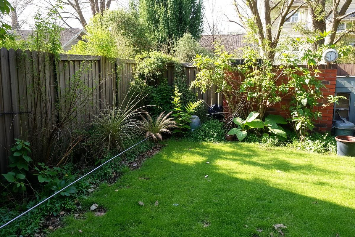 Volledige tuinrenovatie — voor